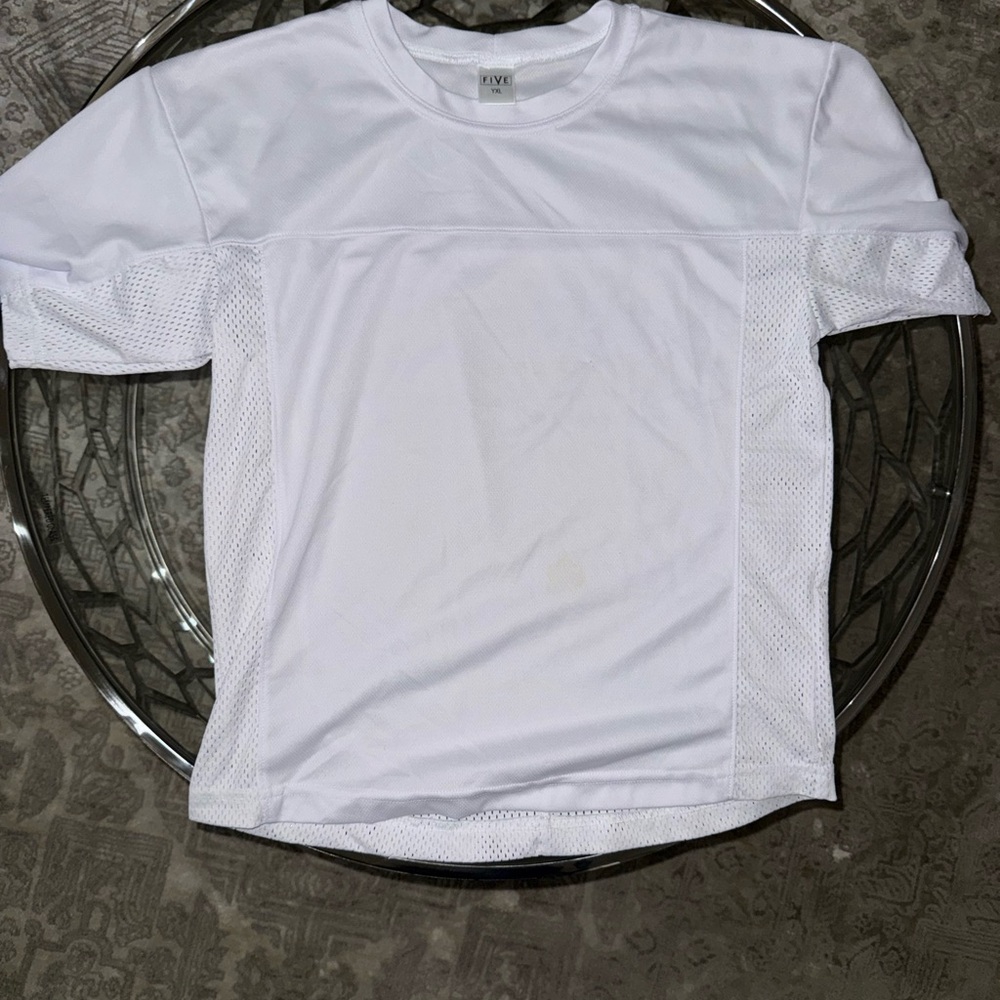 Five the Label White Mesh Moto Jersey